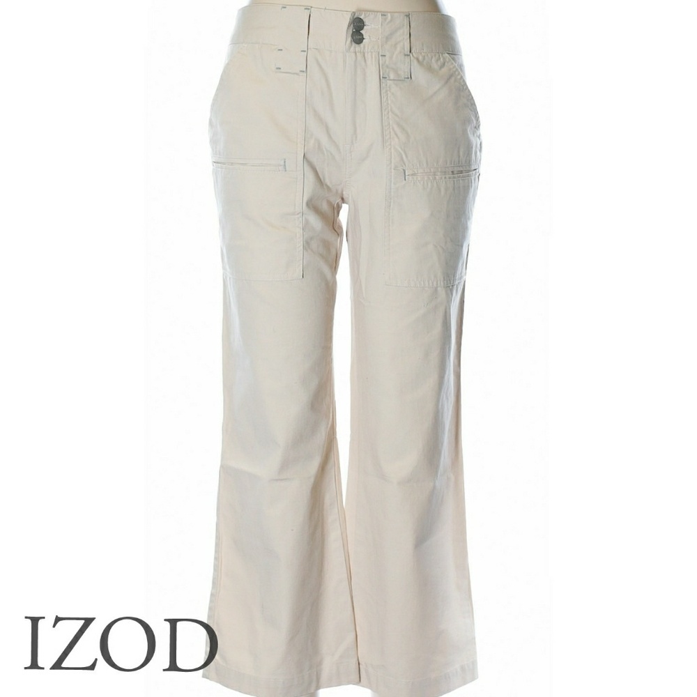 IZOD • Cropped Pants • Size  6 • Cotton •NWOT